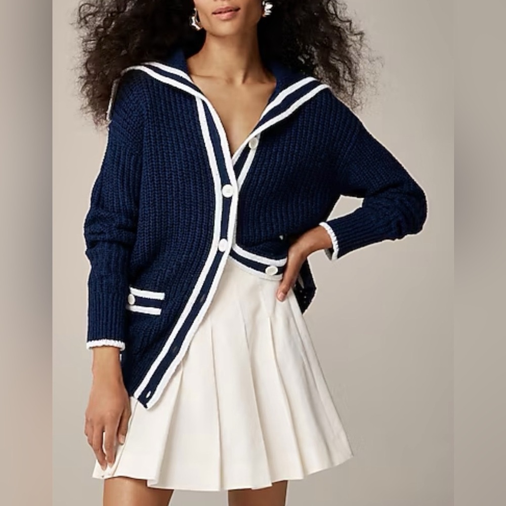 JCrew Sailor Cardigan - Picture 1 of 8